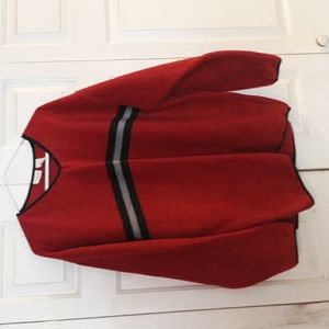 Covington mens fleece top v neck size large